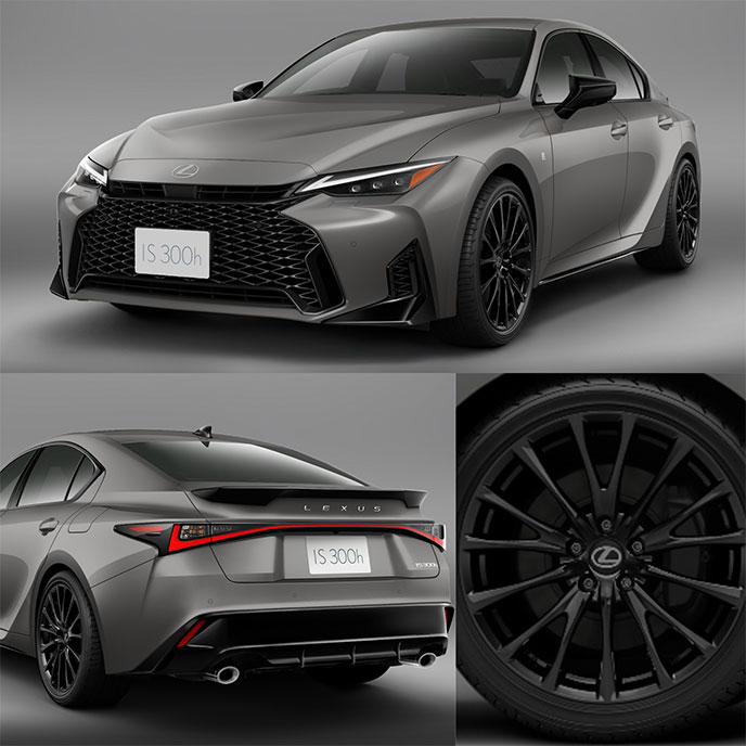 IS300h 特別仕様車F SPORT Mode Black Ⅵのエクステリアと専用BBS製鍛造アルミホイール