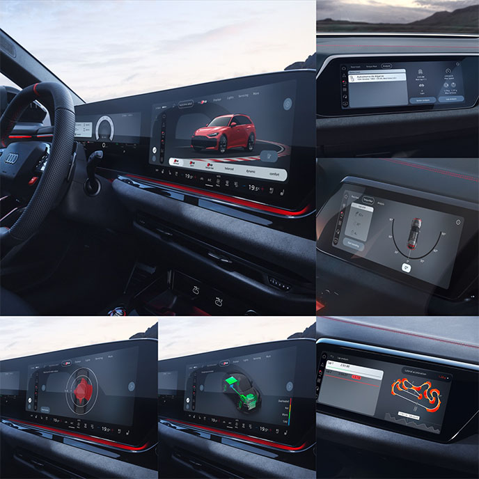 新型Audi RS 5のMMIパノラマディスプレイ